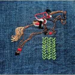 Kit de Broderie Équestre : Capturez l'Élégance du Jumping !